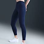 Leggings tiro alto de 7/8 con bolsillos para mujer Nike One