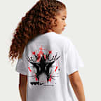 T-shirt o pudełkowym kroju dla dużych dzieci (dziewcząt) Nike Sportswear