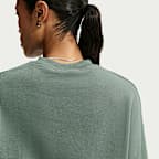 Sudadera de cuello redondo oversized cropped para mujer Nike Studio Fleece Medium Weight