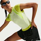Shorts de correr de malla Dri-FIT 2 en 1 para mujer Nike Flow