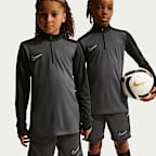 ナイキ アカデミー ジュニア Dri-FIT ロングスリーブ 1/4ジップ サッカードリルトップ
