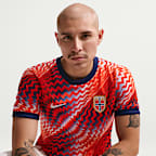 Norway Academy Pro Men's Nike Dri-FIT Soccer Pre-Match Short-Sleeve Top