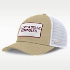 Gorra de rejilla universitaria Nike Nike ajustable para hombre Florida State On-Field Rise
