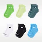 Nike Dri-FIT Performance Basics Little Kids' Quarter Socks (6 Pairs)