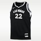 Jersey de la WNBA de alero polivalente Nike Dri-FIT para niño talla grande A'ja Wilson Las Vegas Aces 2024 Explorer Edition