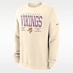 Sudadera de cuello redondo sin cierre de la NFL Nike para hombre Minnesota Vikings Club