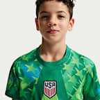 USMNT 2026 Stadium Goalkeeper Big Kids' Nike Dri-FIT Soccer Replica Short-Sleeve Jersey