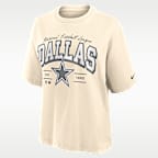 Playera Nike de la NFL para mujer Dallas Cowboys Vintage Mod Boxy