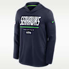 Seattle Seahawks Sideline Men's Nike Dri-FIT NFL Long-Sleeve Hooded Top