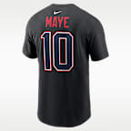 Drake Maye New England Patriots Carbon Men's Nike NFL T-Shirt