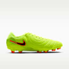Tacos de fútbol para terreno firme de corte low Nike Tiempo Legend 10 Pro