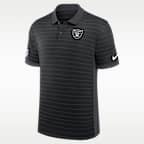 Las Vegas Raiders Sideline Victory Stripe Men's Nike Dri-FIT NFL Polo