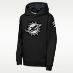 Miami Dolphins Salute to Service Sideline Club Big Kids' Nike NFL Pullover Hoodie