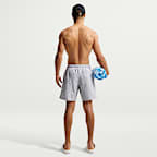 나이키 스윔 브레이커 남성 리플 텍스처 7인치 브리프 라인드 발리 쇼츠