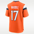 Jersey Nike de la NFL Game para hombre Jaylen Waddle Denver Broncos