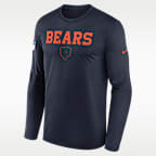 Chicago Bears Rivalries Collection Sideline Legend Men's Nike Dri-FIT NFL Long-Sleeve T-Shirt