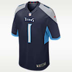 Cam Ward Tennessee Titans 2025 NFL Draft First Round Pick Men's Nike NFL Game Jersey