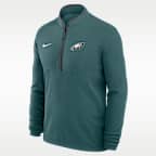Philadelphia Eagles Logo Victory Men's Nike Dri-FIT NFL 1/2-Zip Long-Sleeve Top