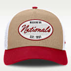 Washington Nationals Rise Men's Nike MLB A-Frame Trucker Adjustable Hat