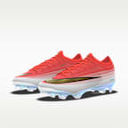 Tacos de futbol para terreno firme de corte low personalizados Nike Mercurial Vapor 17 Elite by Davo Salazar