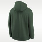 Green Bay Packers Essentials Club Logo Arch Big Kids' Nike NFL Pullover Crew