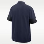 Dallas Cowboys Sideline Coach Men's Nike NFL 1/2-Zip Short-Sleeve Jacket