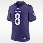 Lamar Jackson Baltimore Ravens Nike NFL Game-spillertrøje til mænd