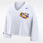 LSU Jersey Women's Nike Dri-FIT College Cropped Top