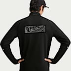 Nike Miler 男款 Therma-FIT 冬季半長式拉鍊跑步上衣