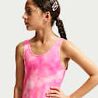 Traje de baño de una pieza con espalda en forma de U para niña talla grande Nike Swim