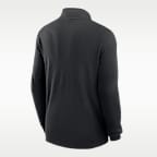 Playera de manga larga universitaria Nike Dri-FIT de medio cierre para hombre Army Coaches Basketball Victory