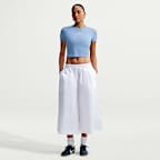 Playera slim cropped para mujer Nike Sportswear Chill Knit