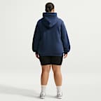 Sudadera con gorro de cierre completo para mujer (talla grande) Nike Studio Fleece Medium Weight