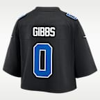 Jahmyr Gibbs Detroit Lions Women's Nike NFL Cropped Tundra Game Jersey
