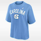 North Carolina Arch Over Logo Boxy Women's Jordan Brand College T-Shirt
