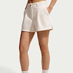 Midjehöga skräddade shorts Nike Pregame Fleece lös passform för kvinnor