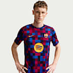 F.C. Barcelona Home Men's Nike Dri-FIT Football Pre-Match Top