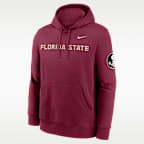 Florida State Sideline Club Men's Nike College Pullover Hoodie