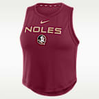 Playera de tirantes corta Nike Dri-FIT para mujer Florida State One
