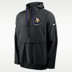 Minnesota Vikings Sideline Anorak Men's Nike NFL 1/2-Zip Hooded Jacket