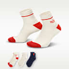 Nike Everyday Plus Cushioned Ankle Socks (3 Pairs)