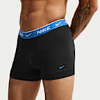 Pánské bavlněné strečové boxerky Nike Essential (3 kusy)