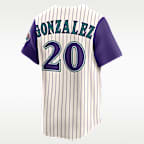 Luis Gonzalez Arizona Diamondbacks Cooperstown Men's Nike Dri-FIT ADV MLB Limited Jersey