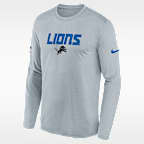 Detroit Lions Rivalries Collection Sideline Legend Big Kids' Nike Dri-FIT NFL Long-Sleeve T-Shirt