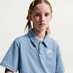 Nike Sportswear Club Big Kids' Knit Short-Sleeve Polo