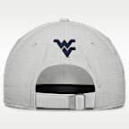 West Virginia Sideline Club Practice Men's Nike College Adjustable Hat