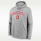Sudadera con gorro sin cierre universitaria Nike para hombre Ohio State Arch