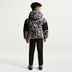 Nike Younger Kids' Jacquard Logo Mixed Media Puffer Jacket