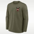 Cincinnati Bengals Salute to Service Sideline Triumphant Win Coach Men's Nike NFL Pullover Crew