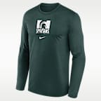 Michigan State Courtside Men's Nike Dri-FIT College Long-Sleeve T-Shirt